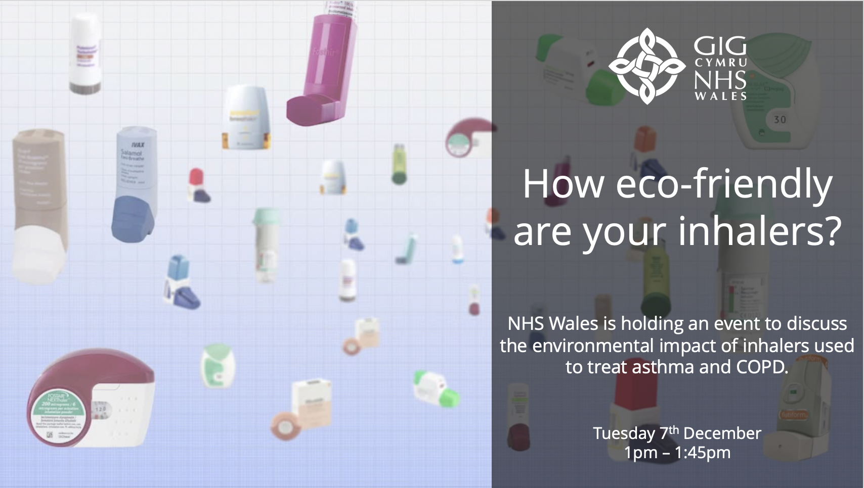 How eco-friendly are your inhalers? Event Tuesday 7th December 2021 - 1pm